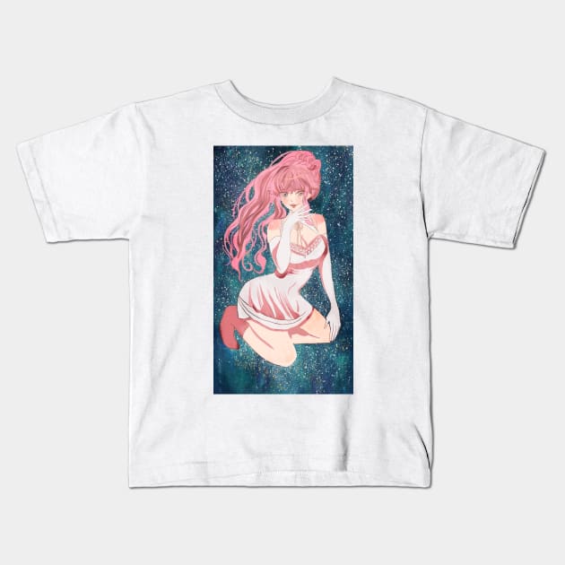 Prism space girl beautiful anime manga style art universe Kids T-Shirt by meisanmui